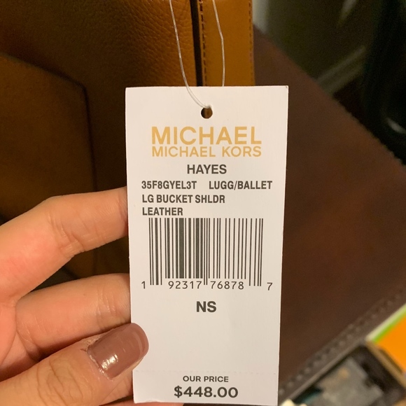 NWT MICHAEL KORS HAYES LARGE BUCKET SHOULDER BAG - Picture 6 of 6